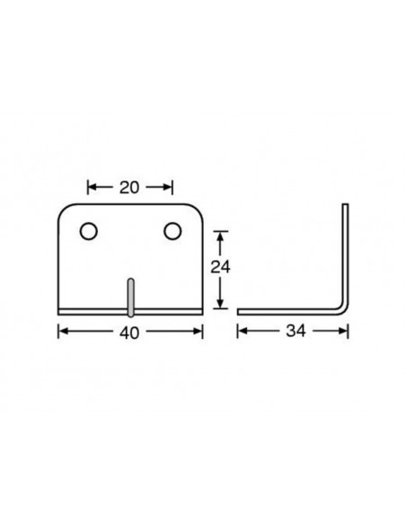 4043 Remate Calha 35mm 40x34