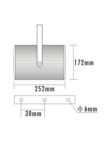 ITC Audio T-770T - Coluna Projetor Som Bi-Direcional
