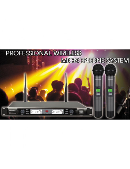 UR-720 Microfone Emissor Duplo de Mao