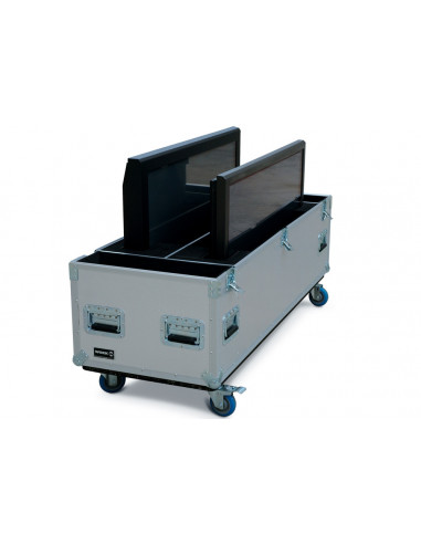 Flightcase para 2 ecrãs 42"