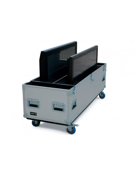 Flightcase para 2 ecrãs 42"