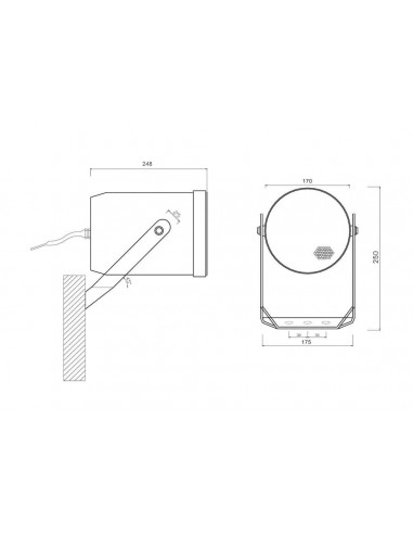 WORK CS323T Projetor Som 20W 6.5" 100V IP55