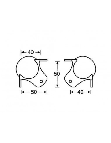 4120 Canto de Bola Médio 3 Pernas