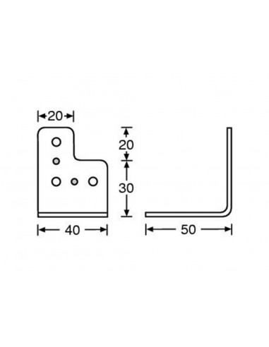 Adam Hall 4044 Remate T Calha 35mm 40x50