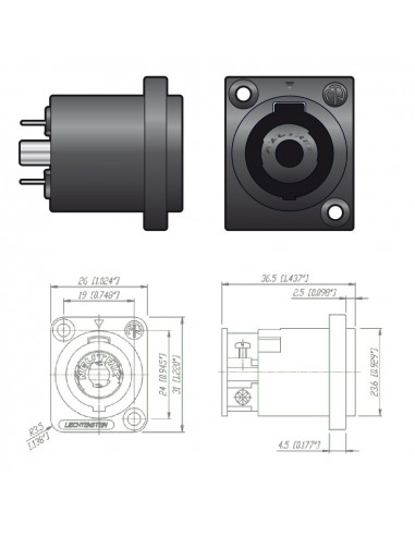 NEUTRIK NL4MP Schematic