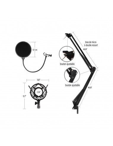VIBE B1 XLR Kit Microfone Estúdio e...
