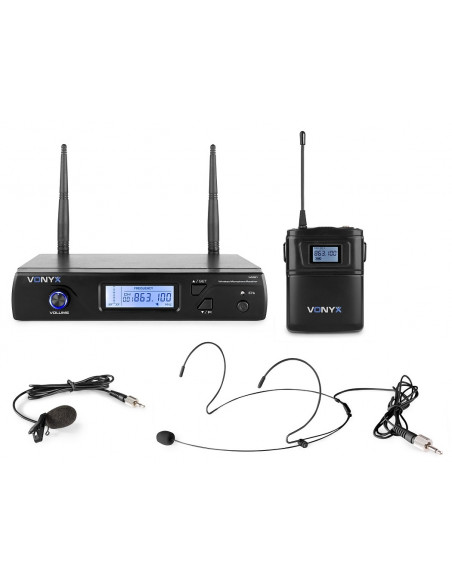 WM61B Sistema Emissor Headset UHF 16 Canais