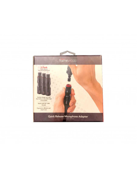 GATOR GFW-MIC-QRTOP-3P Adaptador Rapido Pack 3