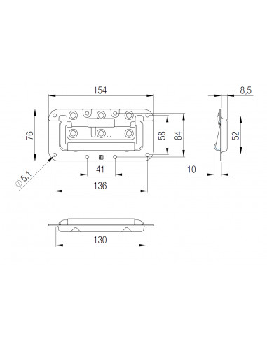 Asa de mola pequena com borracha H7151