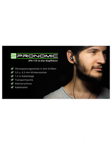 Pronomic iPH-115 In-Ear Earphones...