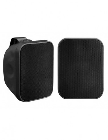 Pair of Pronomic OLS-5 BK outdoor loudspeakers black 2x 80 watts , Par de alto-falantes OLS-5 BK Preto 2x 80 Watts