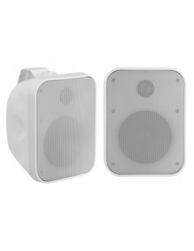 Pair of Pronomic OLS-5 WH White Outdoor Speakers 2x 80 Watts , Par de Pronómico OLS-5 Wh White Outdoor Speakers 2x 80 Watts