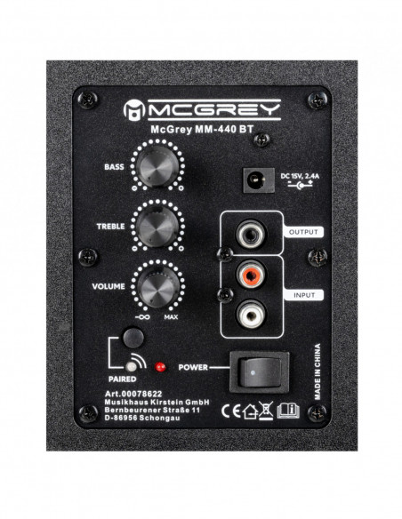 McGrey MM-440 BT Multimedia Active Speaker , McGrey MM-440 BT Multimedia Altifalante Ativo