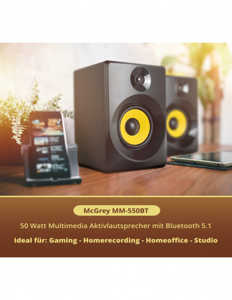 McGrey MM-550 BT Multimedia Active Speaker , McGrey MM-550 BT Multimedia Altifalante Ativo