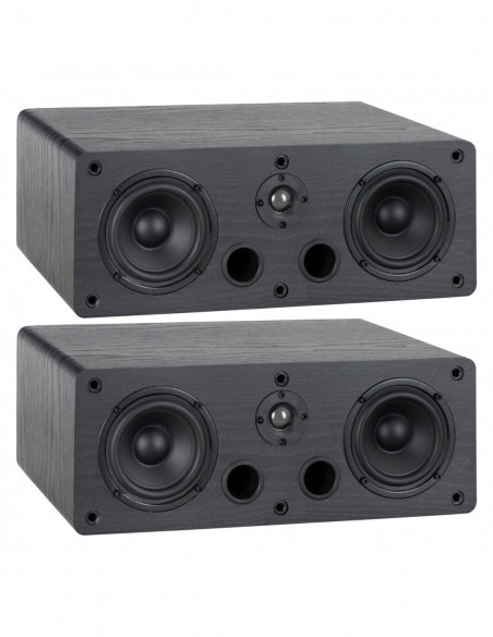 McGrey CS-440 BK 2x 4" HiFi Bookshelf/Center Speaker Black 40W RMS Pair , McGrey CS-440 BK 2X 4 "HiFi Bookshelf