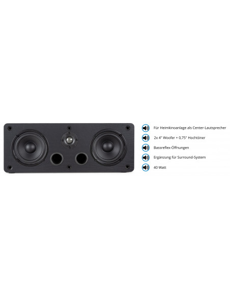 McGrey BSS-265 / CS-440 BK 5.0 Surround Speaker Set , McGrey BSS-265 / CS-440 BK 5.0 Surround Sounder Set