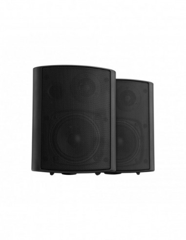 Pronomic USP-430 BK Pair HiFi Wall Speakers, black, 120 watts , par HiFi Parede Alto-falantes, Preto, 120 Watts