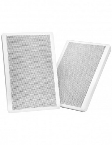 Pronomic FLS-540 WH Pair of Flat Panel Wall Speakers, white, 100 watts , alto-falantes de parede  branco, 100 watts