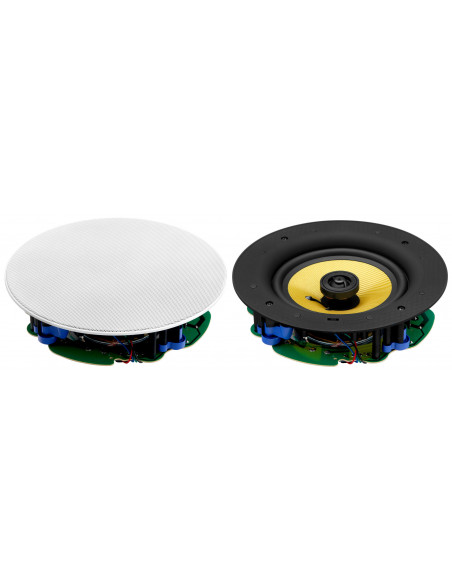 Set of 2 Pronomic CLS-660 WH 2-way high-end tissue built-in loudspeakers 240 Watt , Conjunto de 2 Pronomic