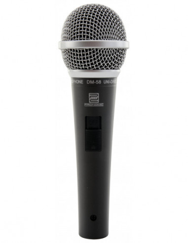 Pronomic DM-58 Vocal Microphone With Switch Set including Clamp , Microfone vocal Pronomic DM-58 com switch