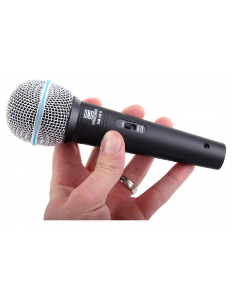 Pronomic DM-58-B Vocal Microphone With Switch SET + Case , Microfone vocal Pronomic DM-58-B com conjunto de comutação