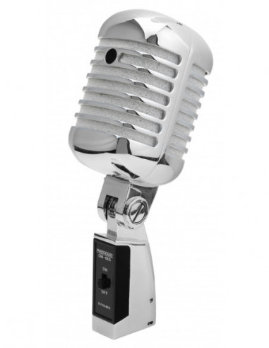 Pronomic DM-66S Dynamic Elvis Microphone silver , Prata Pronomic DM-66S Dynamic Elvis Microfone Silver