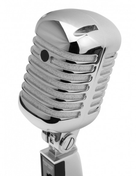 Pronomic DM-66S Dynamic Elvis Microphone silver , Prata Pronomic DM-66S Dynamic Elvis Microfone Silver