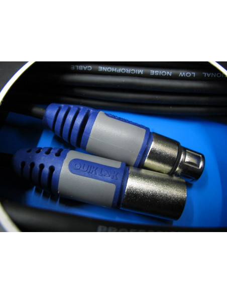 QUIK LOK RKSM340-3 Cabo Microfone XLR-XLR 3Mt