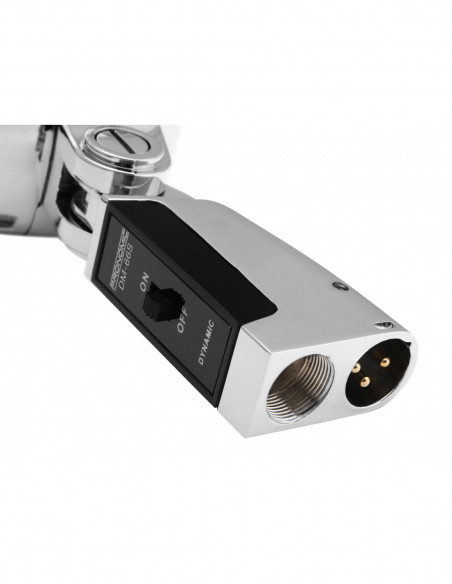 Pronomic DM-66S Dynamic Elvis Microphone silver SET , Conjunto de prata de microfone dinâmico DM-66S dinâmico