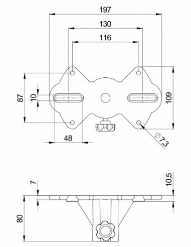Pronomic WSM-2 Boxenwandhalter Paar...