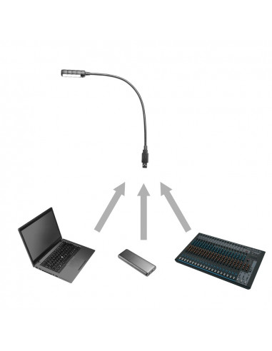 ADAM HALL SLED1 ULTRA Iluminador Led USB