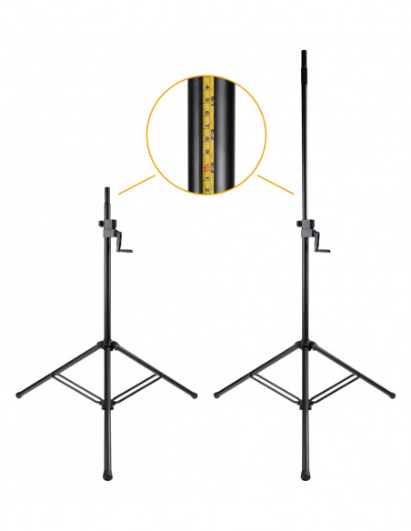 Pronomic SPS-C-10AS speaker stand with crank mechanism , Suporte Pronomic Sps-C-10as com mecanismo de manivela