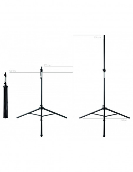 Pronomic SPS-3A Speaker Stand Speaker Stands, aluminum , Suportes Pronomic Sps-3a Speaker Stand, Alumínio