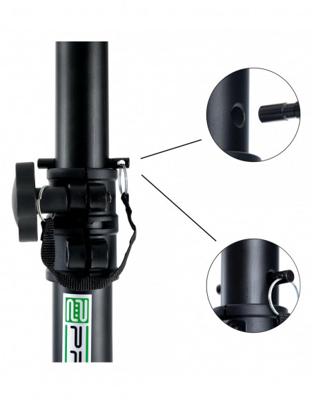 Pronomic SPS-1S Eco-Set speaker stand, steel , Suporte de alto-falante Pronomic SPS-1S Eco-set, aço