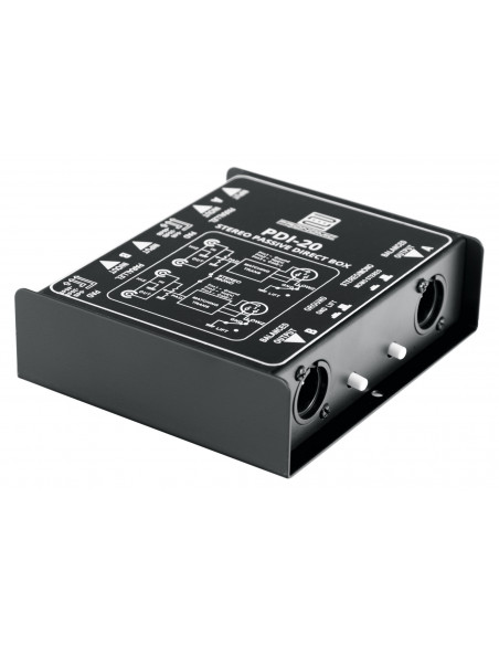 Pronomic PDI-20 Passive Stereo DI-Box , PDI PDI-20 Passive Stereo Di-Box