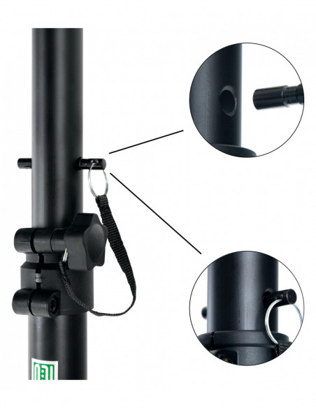 Pronomic SLS-20 Studio Monitor Tripod Foldable Set of 2 , Pronomic SLS-20 Studio Monitor tripé dobrável conjunto de 2