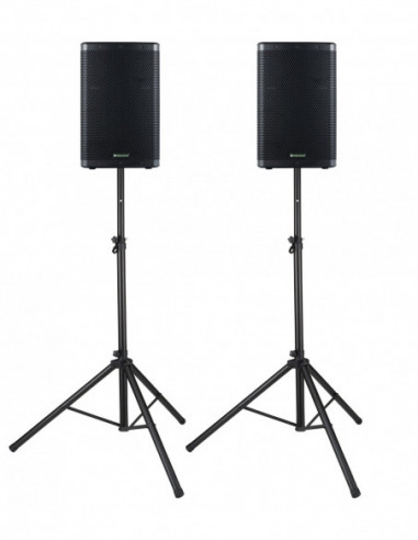 Pronomic C-212 MA 12" Active Speaker 2000 Watt Stand Set , Pronomic C-212 MA 12 "Speaker Ativo 2000 Watt Stand Set