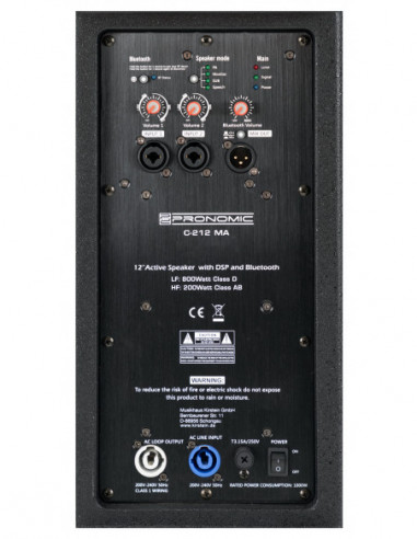 Pronomic C-212 MA 12" Active Speaker...