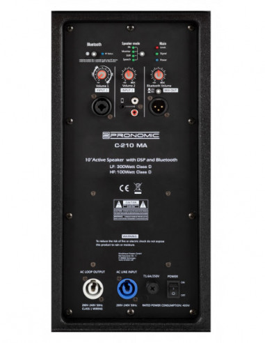 Pronomic C-210 MA 10" Active Speaker...