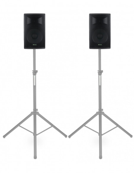 Pronomic E-210 MA 10" Active Speaker 400 Watt Stereo Set , Pronomic E-210 Ma 10 "Speaker ativo 400 Watt Stereo Set