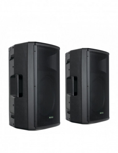 Pronomic E-212 MA 12" Active Speaker 500 Watt Stereo Set , Pronomic e-212 Ma 12 "Speaker ativo 500 Watt Stereo Set