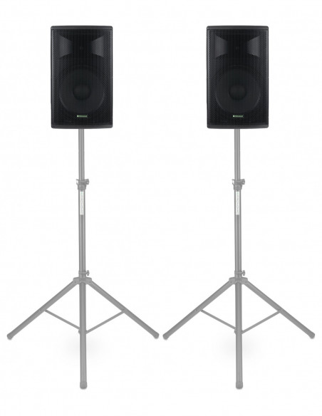 Pronomic E-212 MA 12" Active Speaker 500 Watt Stereo Set , Pronomic e-212 Ma 12 "Speaker ativo 500 Watt Stereo Set
