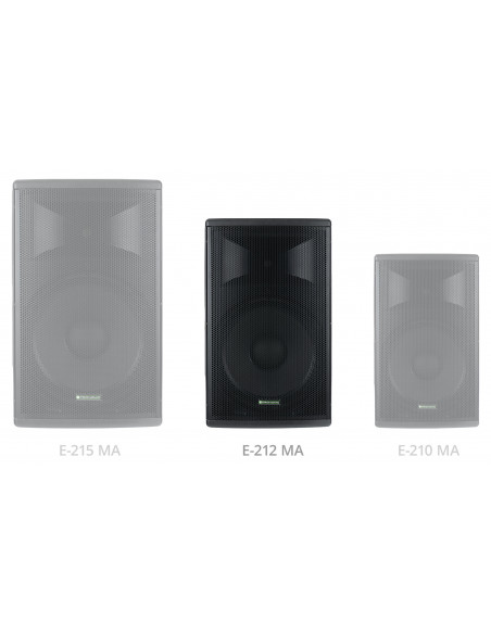 Pronomic E-212 MA 12" Active Speaker 500 Watt Stereo Set , Pronomic e-212 Ma 12 "Speaker ativo 500 Watt Stereo Set