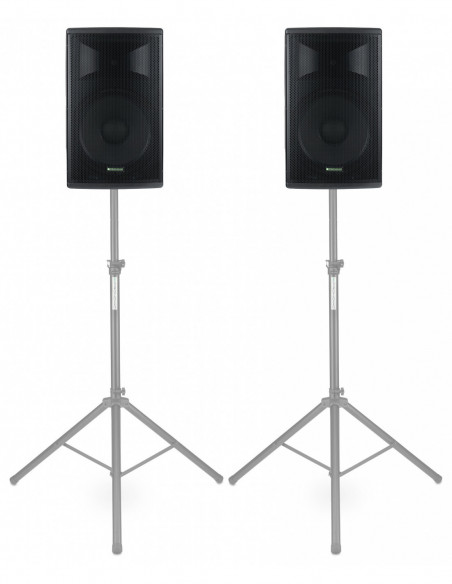 Pronomic E-215 MA 15" Active Speaker 500 Watt Stereo Set , Pronomic e-215 Ma 15 "Speaker ativo 500 Watt Stereo Set