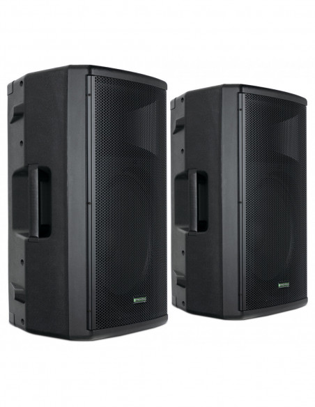 Pronomic E-215 MA 15" Active Speaker 500 Watt Stand Set , Pronomic E-215 MA 15 "Speaker ativo 500 watts