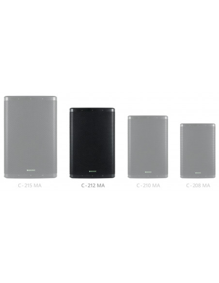 Pronomic C-212 MA 12" Active Speaker 1000W , Pronomic C-212 MA 12 "Alto-falante ativo 1000W