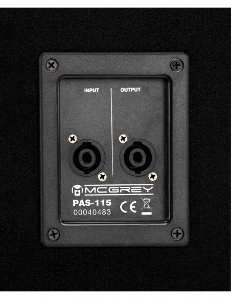 McGrey PAS-115 15" passive PA subwoofer bass speaker pair 1200 Watts , McGrey PAS-115 15