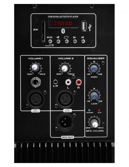 Pronomic 115S-212A Active PA System 650 Watt , Sistema de PA ATIVO PRIONÔMICO 115S-212A 650 Watt