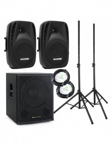 Pronomic 118S-212A Active PA System 650 Watt , Sistema de PA Ativo Pronomic 118s-212a 650 Watt