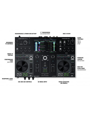 Controlador DENON DJ Prime GO